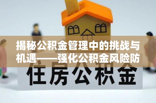 沽源揭秘公积金管理中的挑战与机遇——强化公积金风险防控的多维策略