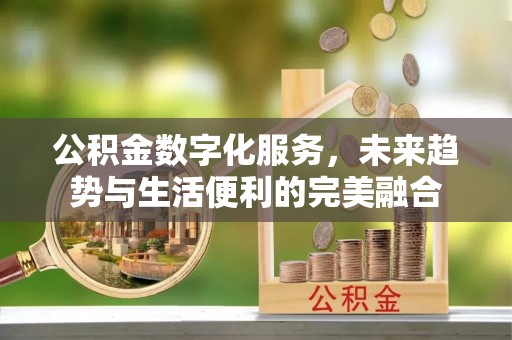 沽源公积金数字化服务，未来趋势与生活便利的完美融合